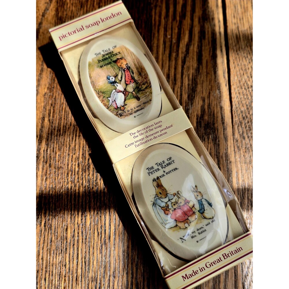 Vintage Beatrix Potter Soaps – Peter Rabbit, Jemima Puddle-Duck Illustrations, B